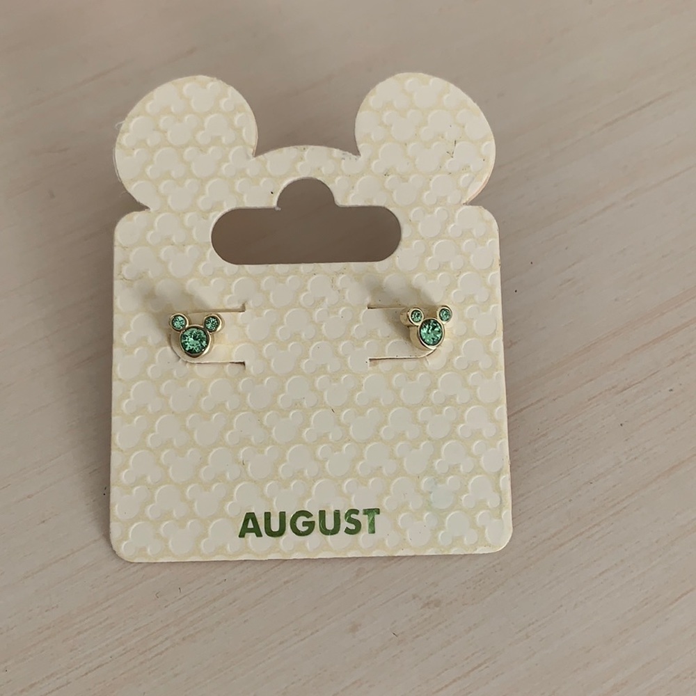 Disney Mickey Mouse August birthstone Earrings